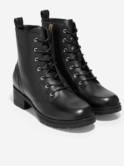 Cole Haan Women's Camea Waterproof Combat Black Boots - Image 6 of 6
