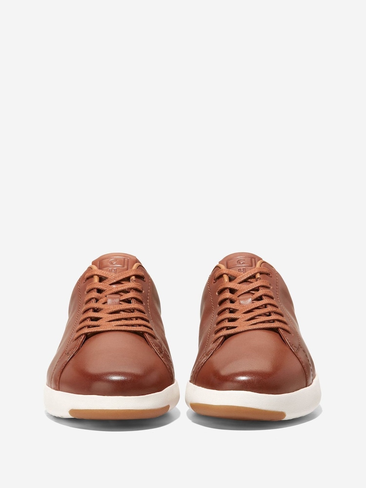Cole Haan Mens GrandPro Tennis Brown Trainers - Image 2 of 6