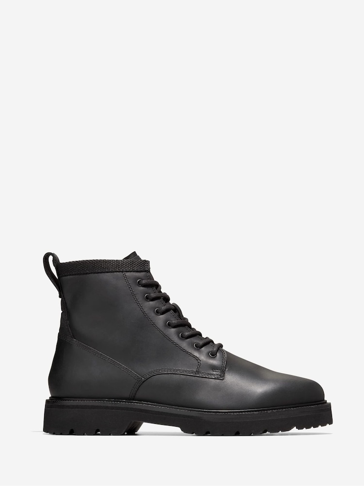 Cole Haan Mens American Classics Waterproof Plain Toe Black Boots - Image 1 of 6 Cole Haan Mens American Classics Waterproof Plain Toe Black Boots - Image 1 of 6