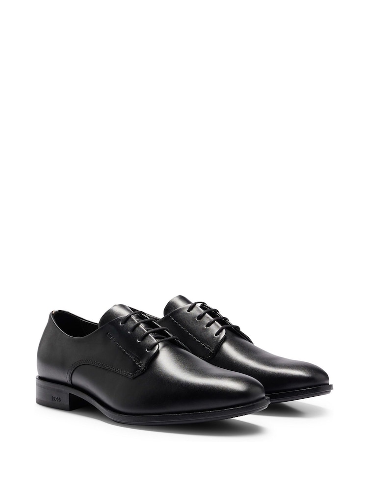 BOSS Black Leather Derby Shoes - Image 2 of 4 BOSS Black Leather Derby Shoes - Image 2 of 4