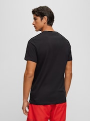 Negro - BOSS Large Logo Regular Fit T-Shirt - Imagen 2 de 3