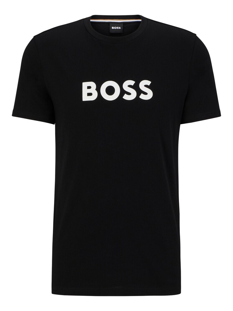 BOSS Black Large Logo Regular Fit T-Shirt - Image 3 of 3 BOSS Black Large Logo Regular Fit T-Shirt - Image 3 of 3