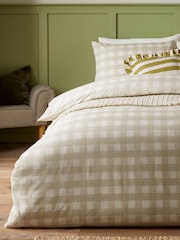 Furn Natural Hartsford Gingham Duvet Set - Image 2 of 3