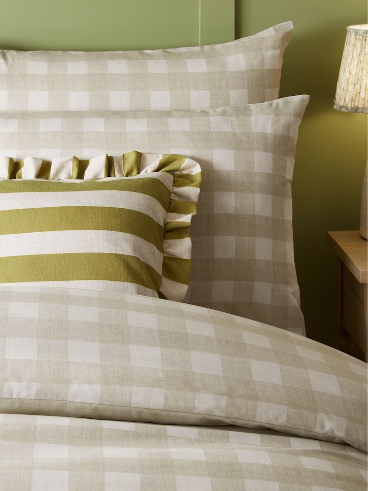 Furn Natural Hartsford Gingham Duvet Set - Image 3 of 3