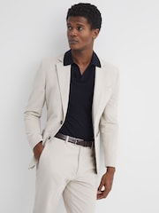 Reiss Chocolate Dante Smooth Leather Belt - Image 2 of 4
