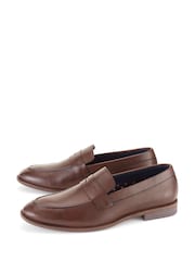 Skopes Brown Leather Loafers - Image 2 of 4