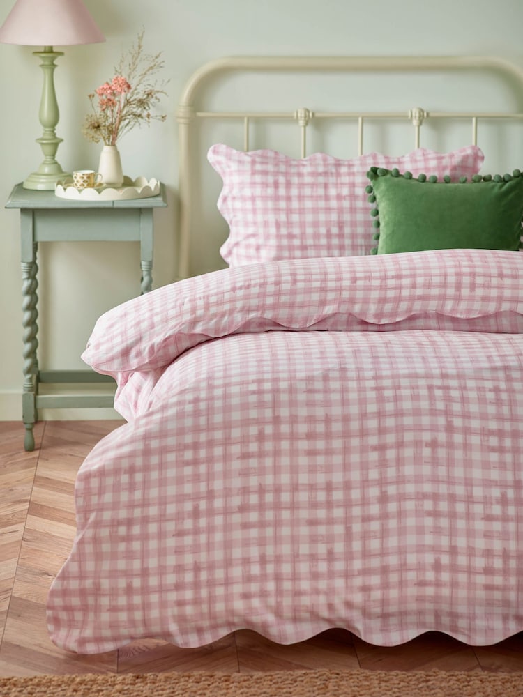 Furn. Постельный комплект в клетку с фигурными краями - Изображение 2 из 3 Furn. Постельный комплект в клетку с фигурными краями - Изображение 2 из 3