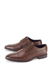 Skopes Brown Toe Cap Brogues Shoes - Image 2 of 4