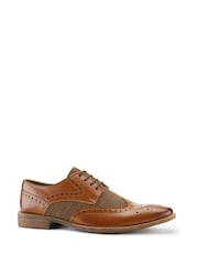 Skopes Brown Tweed Brogues Shoes - Image 1 of 4