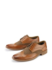 Skopes Brown Tweed Brogues Shoes - Image 2 of 4