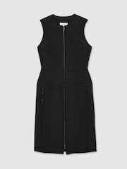 Reiss – Mahlon – gestepptes ärmelloses Kleid mit durchgehendem Reißverschluss - Bild 2 von 7