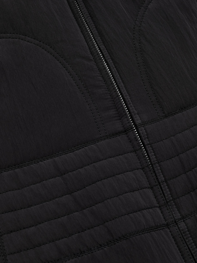 Reiss – Mahlon – gestepptes ärmelloses Kleid mit durchgehendem Reißverschluss - Bild 7 von 7