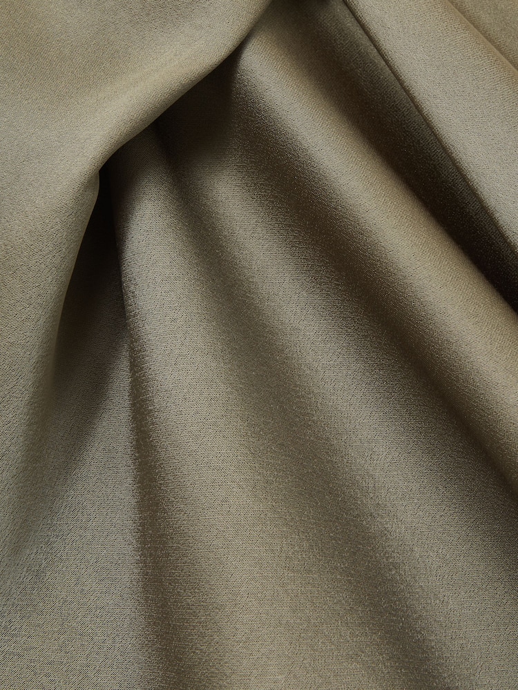 Хаки - Атласное платье миди Reiss Micah - Image 5 of 5