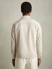 Reiss Stone Ascend Technical Zip-Through Overshirt - Image 5 of 7