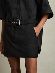 Reiss Alice Hemdkleid aus gewebter Baumwolle mit Gürtel - Bild 3 von 5