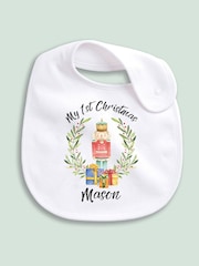 Personalised 100% Cotton Christmas Nutcracker Bib by Little Years - Image 1 of 4