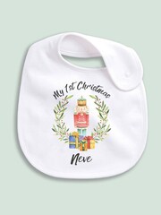 Personalised 100% Cotton Christmas Nutcracker Bib by Little Years - Image 2 of 4