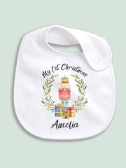 Personalised 100% Cotton Christmas Nutcracker Bib by Little Years - Image 3 of 4