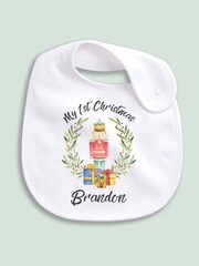 Personalised 100% Cotton Christmas Nutcracker Bib by Little Years - Image 4 of 4