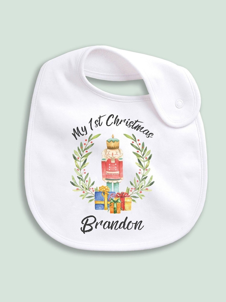 Personalised 100% Cotton Christmas Nutcracker Bib by Little Years - Image 4 of 4
