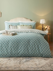 Furn Blue Krissa Block Print Duvet Set - Image 1 of 3