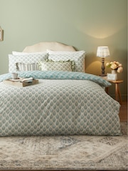 Furn Blue Krissa Block Print Duvet Set - Image 3 of 3