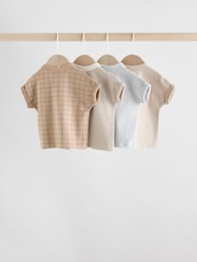 Нейтральный - Baby Short Sleeve T-Shirts 4 Pack Set (0mths-2yrs) - Изображение 6 из 12