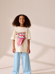 Cream Oversized Rolling Stones Band License T-Shirt (3-16yrs) - Image 2 of 8