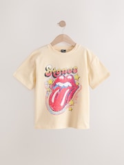 Cream Oversized Rolling Stones Band License T-Shirt (3-16yrs) - Image 5 of 8