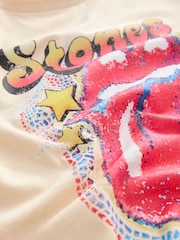 Cream Oversized Rolling Stones Band License T-Shirt (3-16yrs) - Image 7 of 8