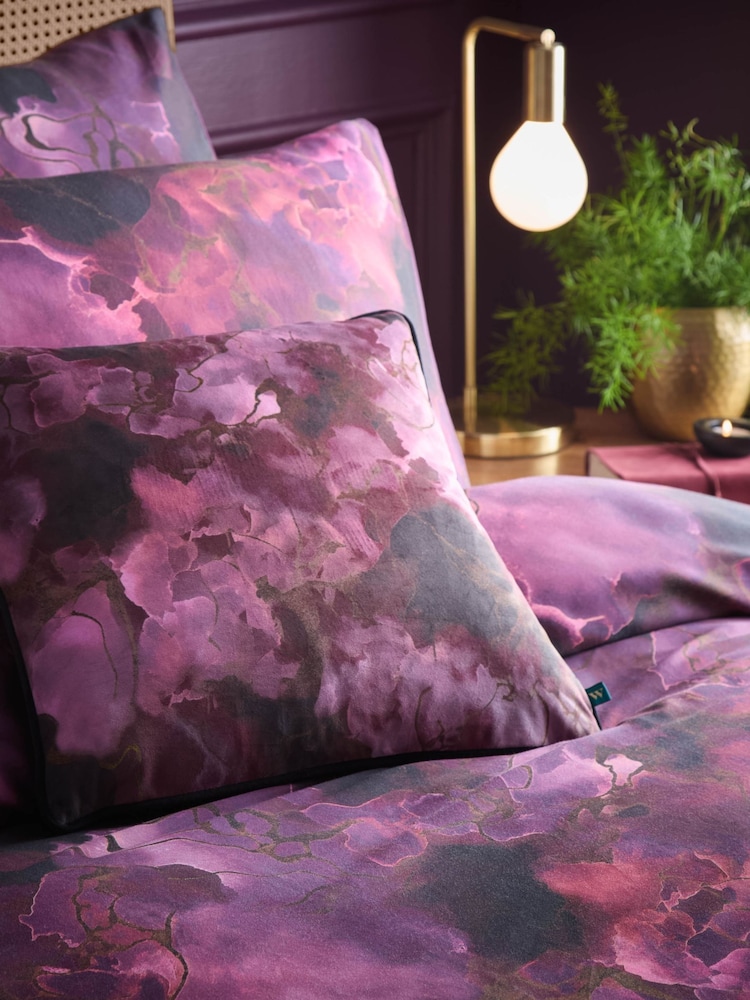 Wylder Amethyst 100% Cotton Marble Duvet Set - Image 2 of 3