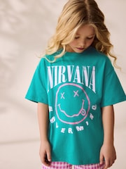 Green Nirvana License T-Shirt (3-16yrs) - Image 1 of 8