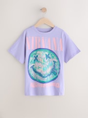 Purple Nirvana License T-Shirt (3-16yrs) - Image 4 of 7