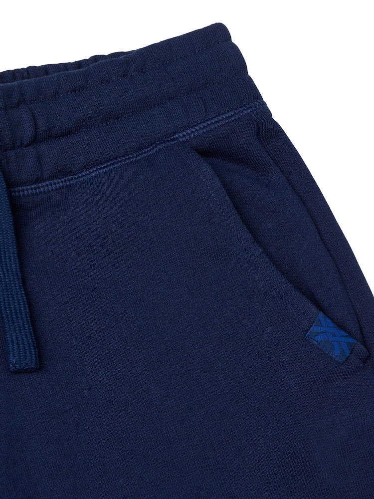 Benetton Boys Logo Drawstring Bermuda 100% Cotton Shorts - Image 4 of 4