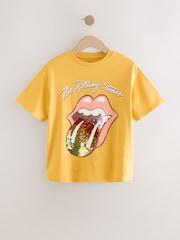 jaune ocre - Oversized Rolling Stones Band License T-Shirt (3-16yrs) - Image 5 de 8