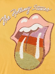 jaune ocre - Oversized Rolling Stones Band License T-Shirt (3-16yrs) - Image 8 de 8