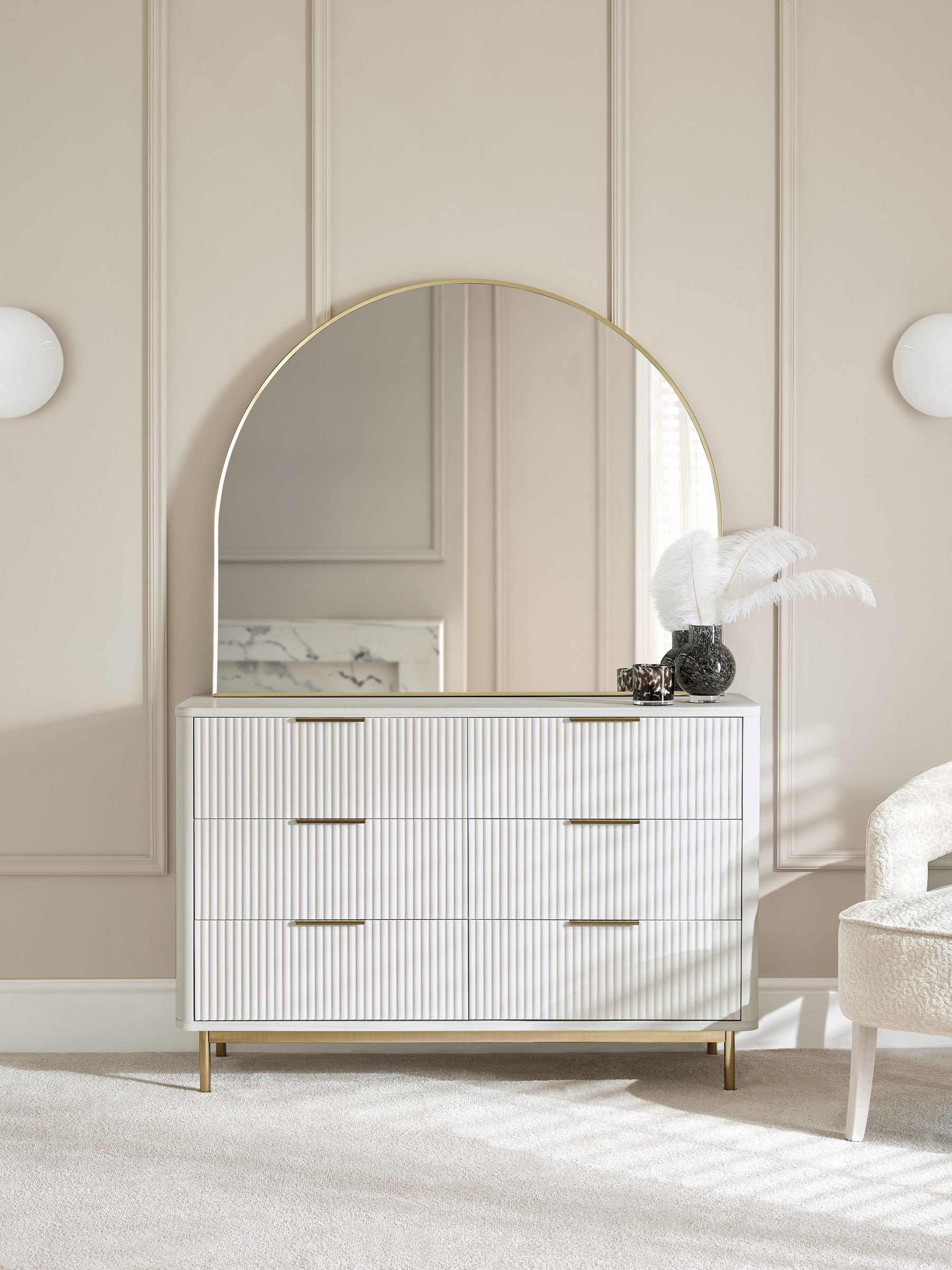 White Emilie Oak Effect Chest of Drawers | Laura Ashley