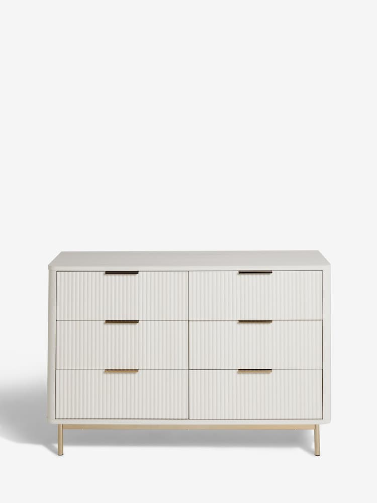 White Emilie Oak Effect Chest of Drawers - Image 1 of 1