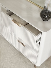White Emilie Oak Effect Chest of Drawers - Image 3 of 8
