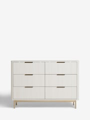 White Emilie Oak Effect Chest of Drawers - Image 4 of 8