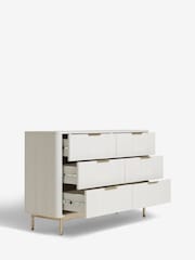 White Emilie Oak Effect Chest of Drawers - Image 5 of 8