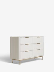 White Emilie Oak Effect Chest of Drawers - Image 6 of 8