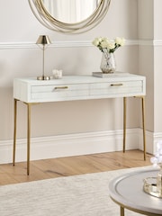 Light Natural Isla Solid Mango Console Dressing Table - Image 1 of 10