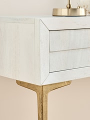 Light Natural Isla Solid Mango Console Dressing Table - Image 10 of 10