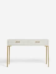 Light Natural Isla Solid Mango Console Dressing Table - Image 2 of 10