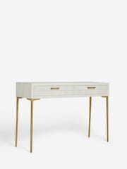 Light Natural Isla Solid Mango Console Dressing Table - Image 5 of 10
