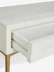 Light Natural Isla Solid Mango Console Dressing Table - Image 8 of 10