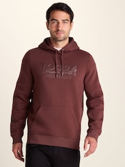 Tog 24 Brown Hazelhurst Supersoft Heavyweight Graphic Print Hoodie - Image 5 of 7