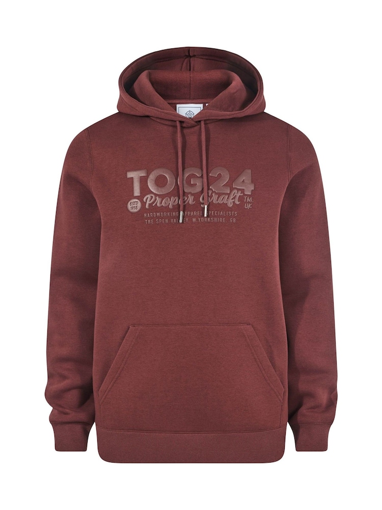 Tog 24 Brown Hazelhurst Supersoft Heavyweight Graphic Print Hoodie - Image 7 of 7 Tog 24 Brown Hazelhurst Supersoft Heavyweight Graphic Print Hoodie - Image 7 of 7