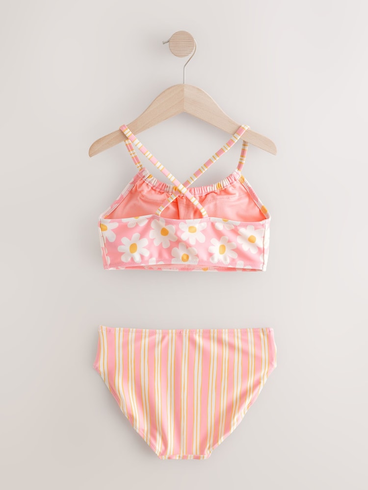 Pink Floral Lightly Padded Bikini (8-16yrs) - Image 6 of 8
